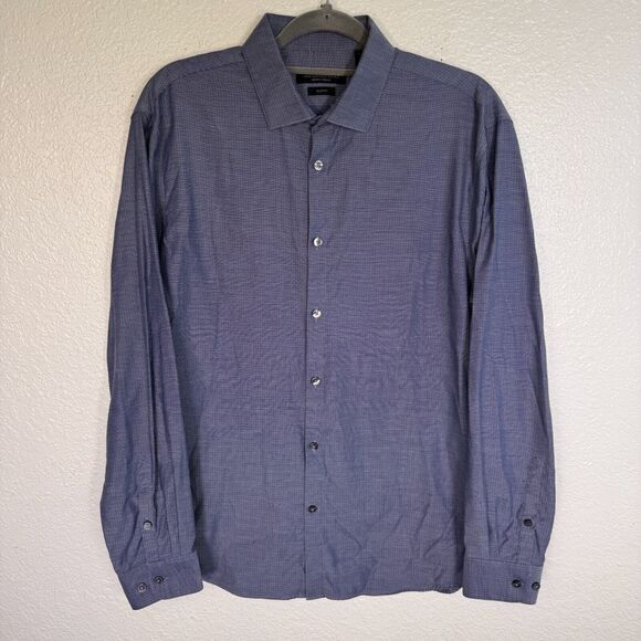 John Varvatos Other - John Varvatos Shirt Men Large Button Up Slim Fit Classic Preppy Long Sleeve Blue